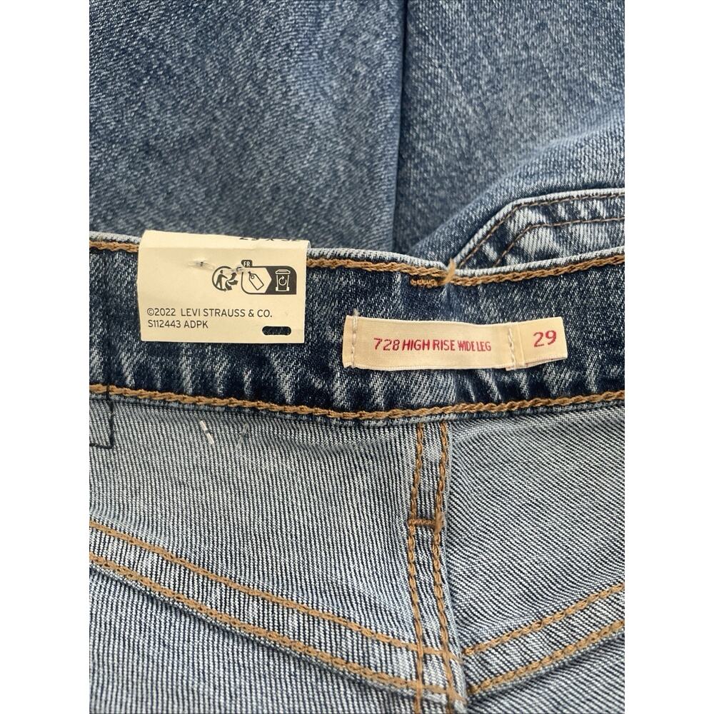 Levi's ® 728 Women's Wide Leg Jeans 29x32 Sweet Success NWT $99 Reg - Picture 5 of 10